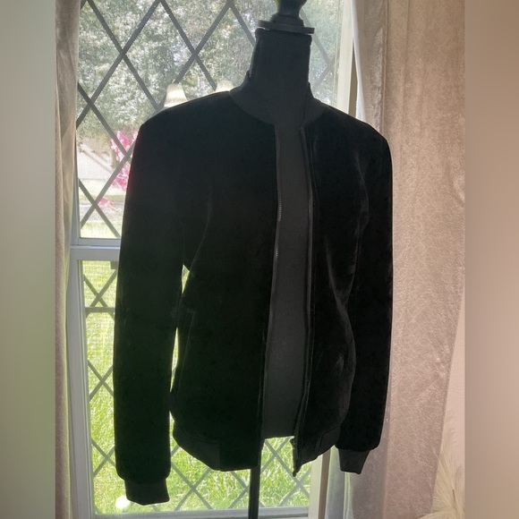 ZARA MAN Velvet Black Jacket For Men velvet full zip , size S - Picture 1 of 14
